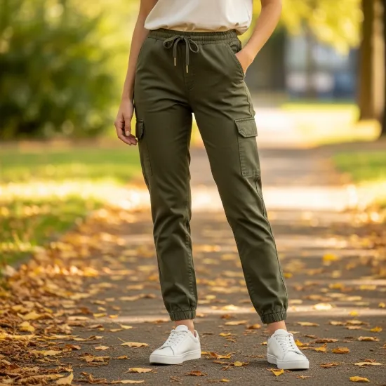 Terra Kargo Cep Detaylı Pamuklu Jogger Pantolon