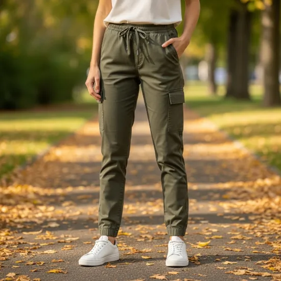 Terra Kargo Cep Detaylı Pamuklu Jogger Pantolon